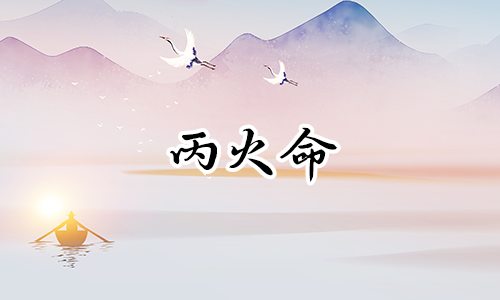 丙火遇壬水命运好!