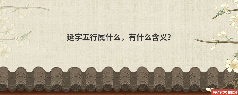 延字五行属什么，有什么含义？