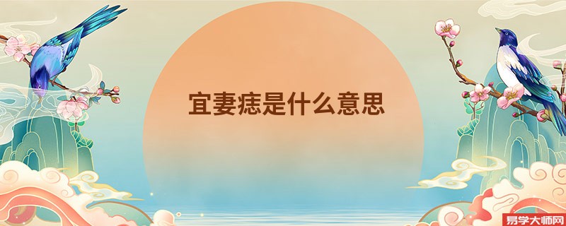 宜妻痣是什么意思