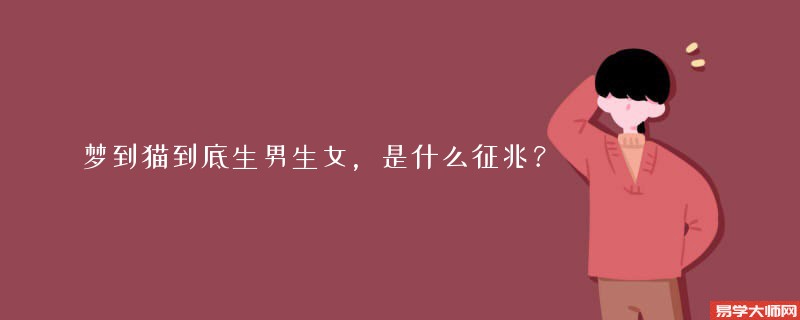 梦到猫到底生男生女，是什么征兆？
