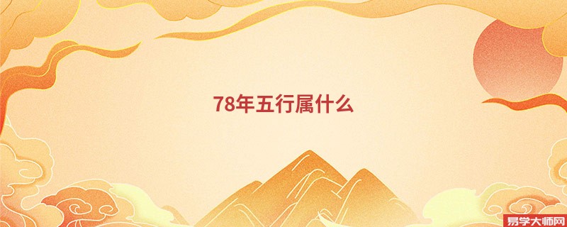 78年五行属什么