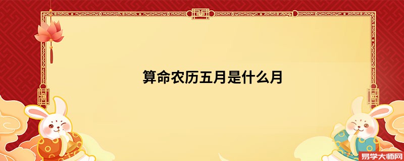 算命农历五月是什么月
