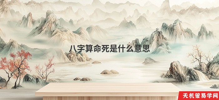 八字算命死是什么意思