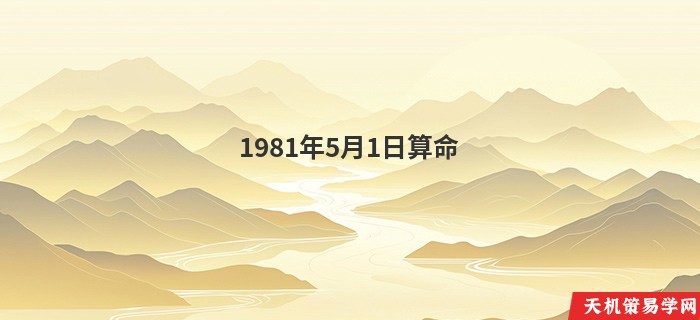 1981年5月1日算命