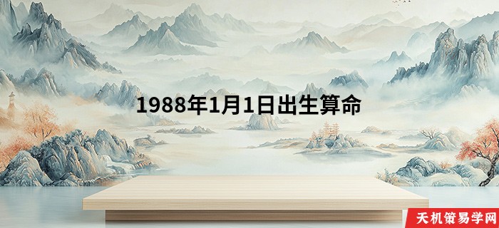 1988年1月1日出生算命