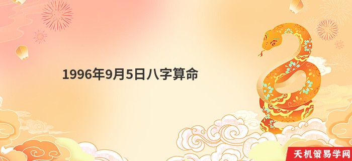1996年9月5日八字算命