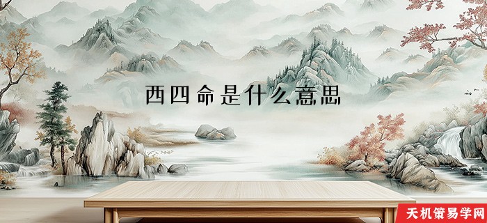 西四命是什么意思