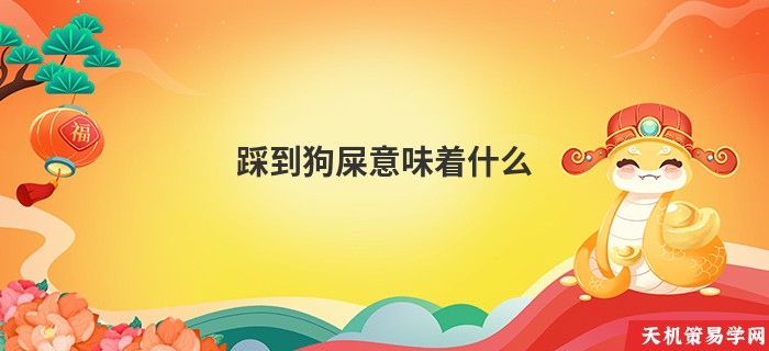 踩到狗屎意味着什么