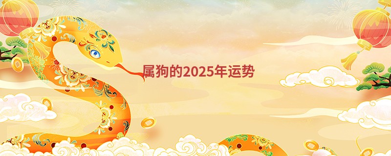 属狗的2025年运势