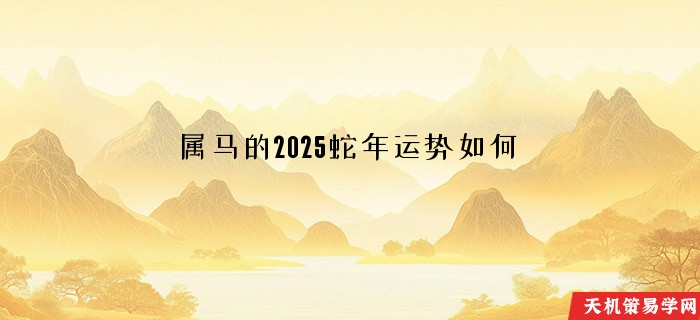 属马的2025蛇年运势如何