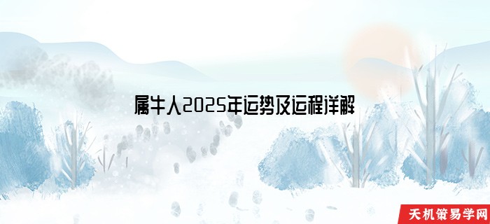 属牛人2025年运势及运程详解