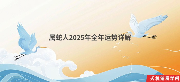 属蛇人2025年全年运势详解