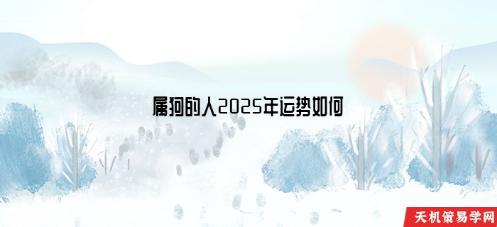 属狗的人2025年运势如何