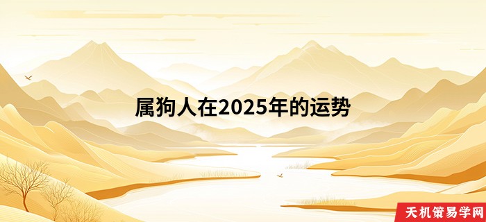 属狗人在2025年的运势