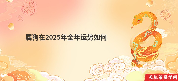 属狗在2025年全年运势如何