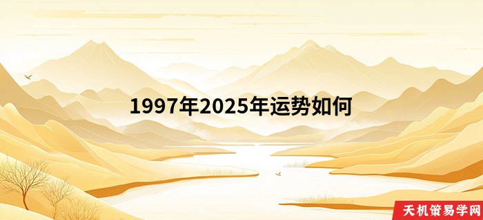 1997年2025年运势如何