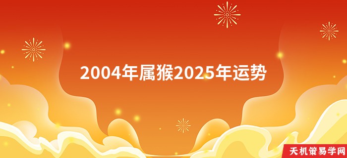 2004年属猴2025年运势