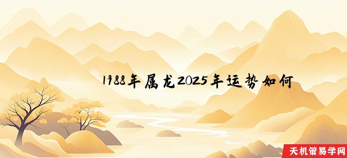 1988年属龙2025年运势如何