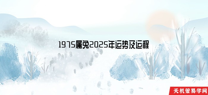 1975属兔2025年运势及运程