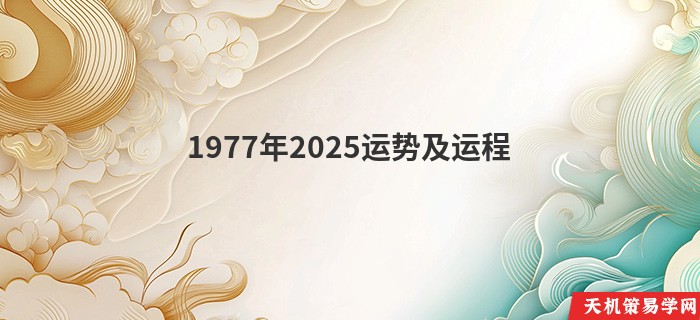 1977年2025运势及运程