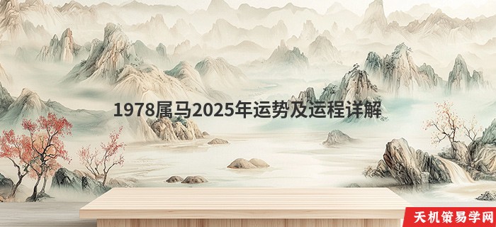1978属马2025年运势及运程详解