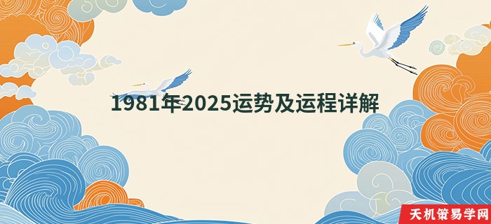 1981年2025运势及运程详解