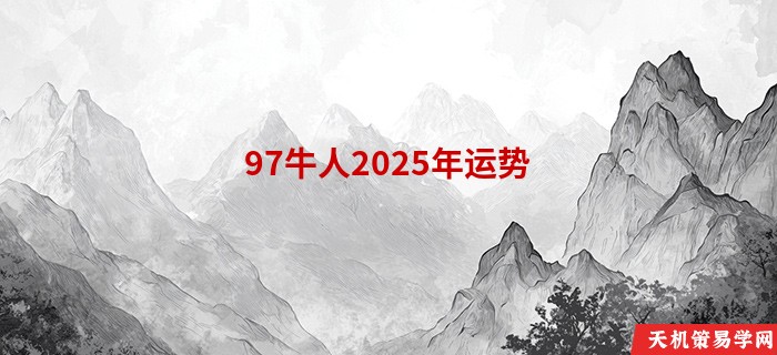 97牛人2025年运势