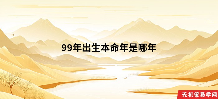 99年出生本命年是哪年