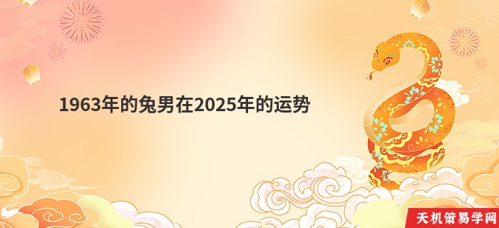 1963年的兔男在2025年的运势