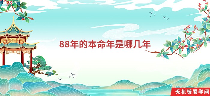88年的本命年是哪几年