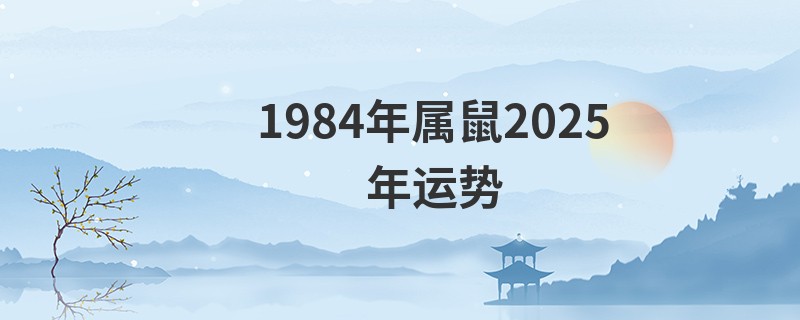 1984年属鼠2025年运势