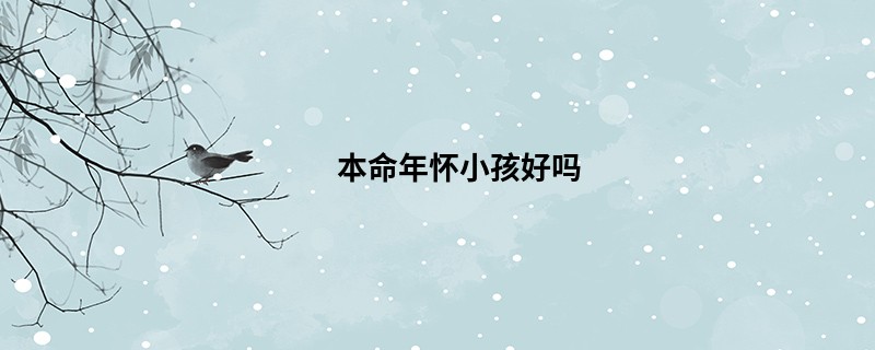 本命年怀小孩好吗