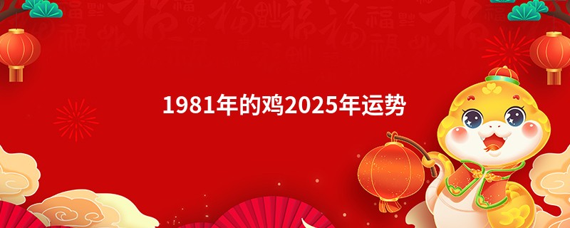 1981年的鸡2025年运势