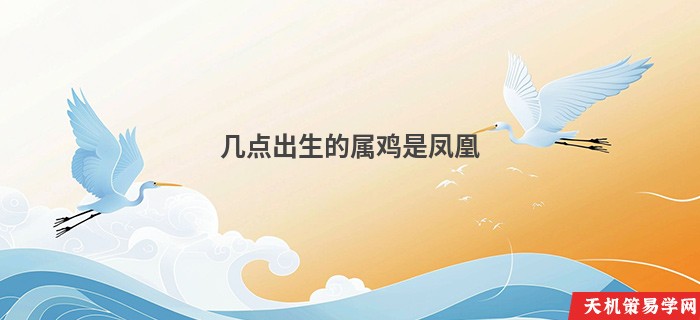 几点出生的属鸡是凤凰