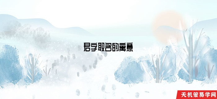 君字取名的寓意