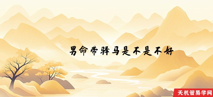 男命带驿马是不是不好