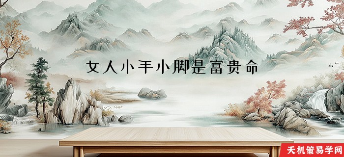 女人小手小脚是富贵命