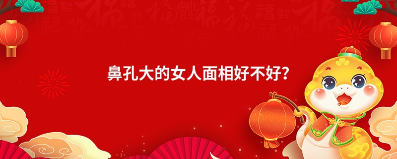 鼻孔大的女人面相好不好?