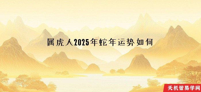 属虎人2025年蛇年运势如何