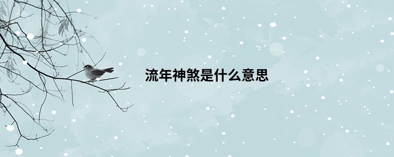 流年神煞是什么意思