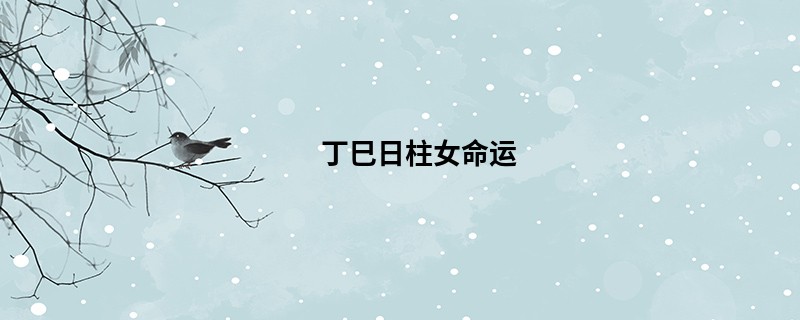 丁巳日柱女命运