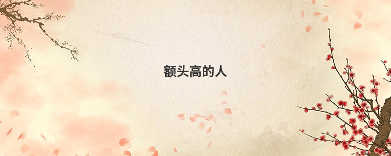 额头高的人