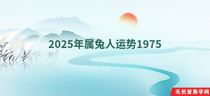 2025年属兔人运势1975