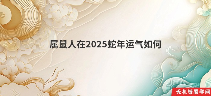 属鼠人在2025蛇年运气如何