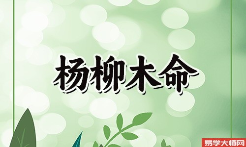 壬午年杨柳木命男的命运怎么样?