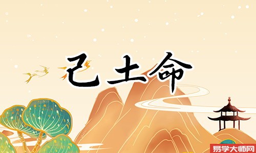 己土日主的命理特点!